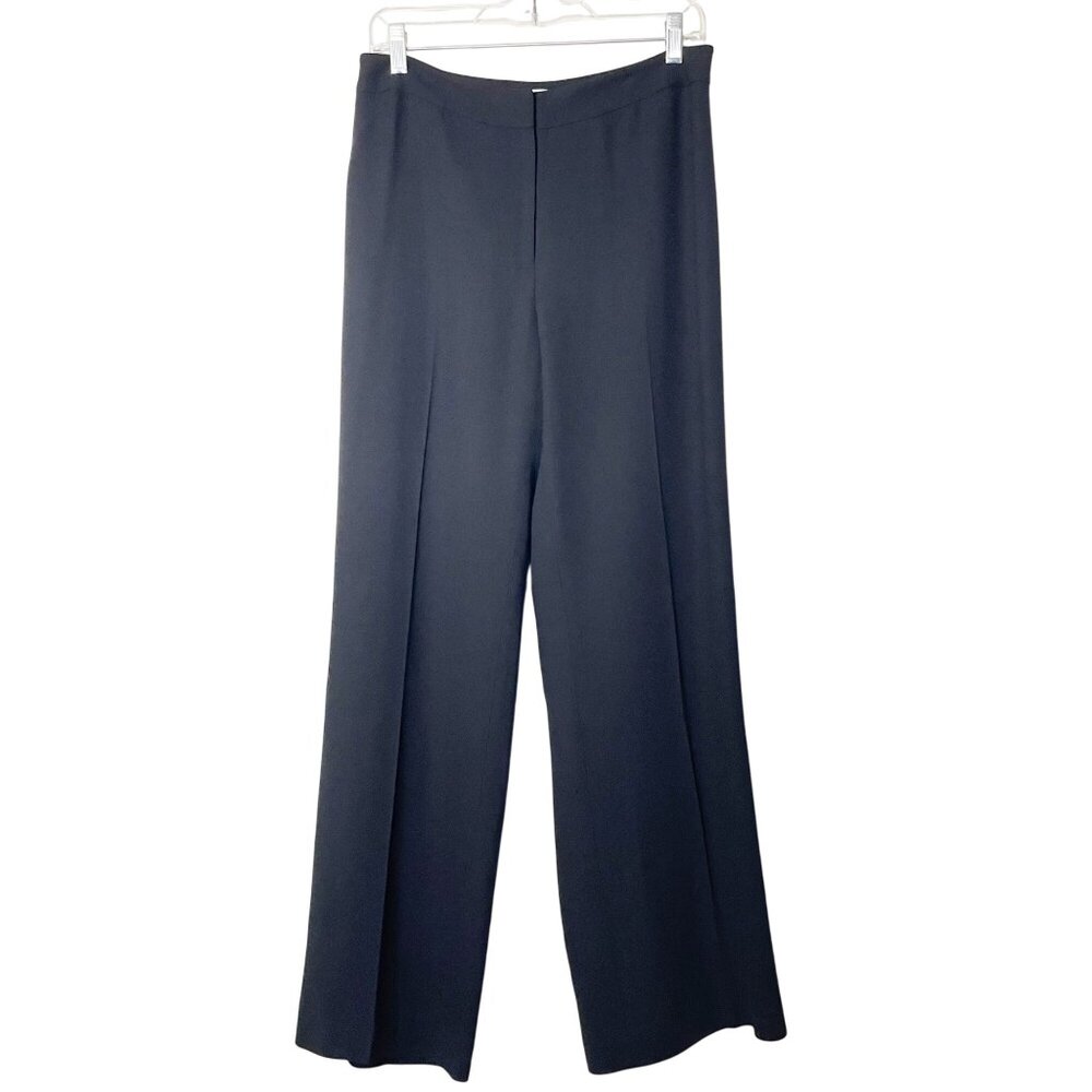 Ann Taylor Loft Black Wool Blend Lined Trouser Career Dress Pants Women’s Size 8